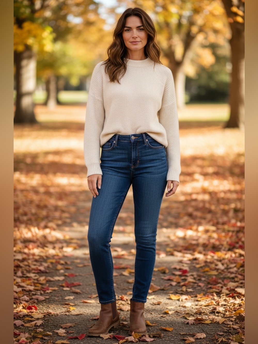 Sonoma Dark Blue High-Rise Skinny Jeans